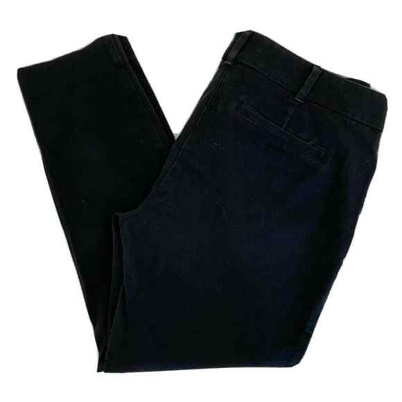 New York & Company Pants - NEW YORK & CO Black Slim Leg Twill Denim Pants Size 10 Cotton Stretch